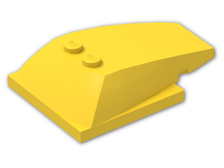 LEGO® Stein: Wedge 6 x 4 x 1.333 with 4 x 4 Base 93591 | Farbe: Bright Yellow