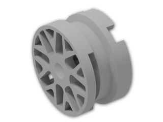 LEGO® Stein: Wheel Rim 6.4 x 11 with 8 Y-Shaped Spokes 93595 | Farbe: Medium Stone Grey