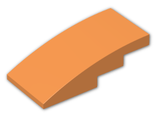 LEGO® Stein: Slope Brick Curved 4 x 2  93606 | Farbe: Bright Orange