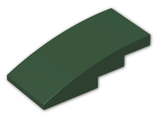 LEGO® Brick: Slope Brick Curved 4 x 2  93606 | Color: Earth Green
