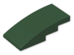 LEGO® Brick: Slope Brick Curved 4 x 2  93606 | Color: Earth Green