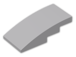 LEGO® Brick: Slope Brick Curved 4 x 2  93606 | Color: Medium Stone Grey