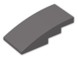 LEGO® Stein: Slope Brick Curved 4 x 2  93606 | Farbe: Dark Stone Grey