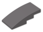 LEGO® Brick: Slope Brick Curved 4 x 2  93606 | Color: Dark Stone Grey