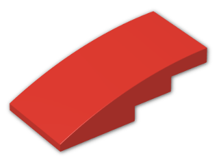 LEGO® Brick: Slope Brick Curved 4 x 2  93606 | Color: Bright Red