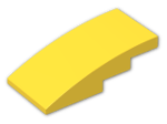 LEGO® Brick: Slope Brick Curved 4 x 2  93606 | Color: Bright Yellow