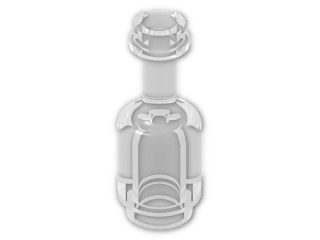 LEGO® Stein: Minifig Bottle 1 x 1 x 2 Cylindrical 95228 | Farbe: Transparent