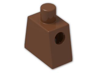 LEGO® Brick: Minifig Torso 973 | Color: Reddish Brown