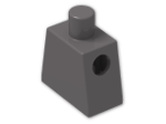 LEGO® Brick: Minifig Torso 973 | Color: Dark Stone Grey