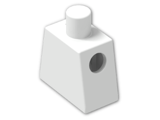LEGO® Brick: Minifig Torso 973 | Color: White
