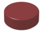 LEGO® Brick: Tile 1 x 1 Round with Groove 98138 | Color: New Dark Red