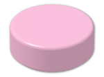LEGO® Brick: Tile 1 x 1 Round with Groove 98138 | Color: Light Purple
