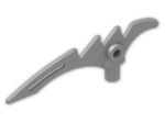 LEGO® Stein: Minifig Weapon Crescent Blade Serrated with Bar 0.5L 98141 | Farbe: Silver