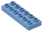 LEGO® Stein: Duplo Plate 2 x 6 98233 | Farbe: Medium Blue