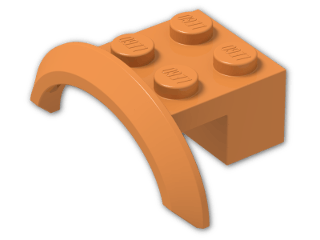 LEGO® Stein: Car Mudguard 4 x 2.5 x 1 98282 | Farbe: Bright Orange