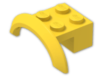 LEGO® Brick: Car Mudguard 4 x 2.5 x 1 98282 | Color: Bright Yellow