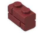 LEGO® Stein: Brick 1 x 2 with Embossed Bricks 98283 | Farbe: New Dark Red