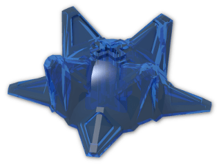 LEGO® Stein: Technic Spiked Ball Half 98578 | Farbe: Transparent Blue