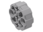 LEGO® Brick: Technic Connector Circular with 2 Pin Holes and 3 Axle Holes 98585 | Color: Medium Stone Grey