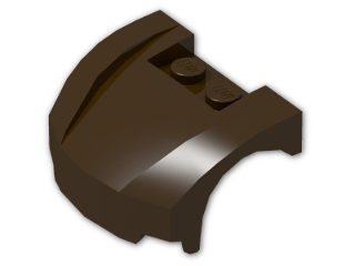 LEGO® Brick: Car Mudguard 3 x 4 x 1.667 with Curved Front 98835 | Color: Dark Brown