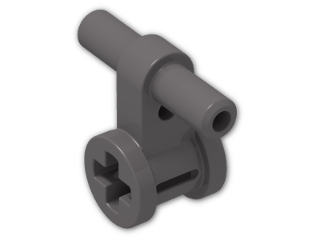 LEGO® Stein: Technic Pneumatic Hose Connector with Bush 99021 | Farbe: Dark Stone Grey