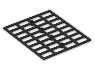 LEGO® Brick: Bar 11 x 13 Grille 99061 | Color: Black