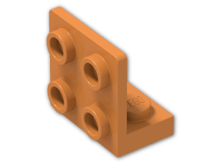 LEGO® Brick: Bracket 1 x 2 - 2 x 2 Up 99207 | Color: Bright Orange