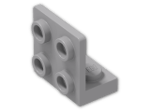LEGO® Brick: Bracket 1 x 2 - 2 x 2 Up 99207 | Color: Medium Stone Grey
