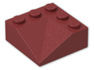 LEGO® Brick: Slope Brick 33 3 x 3 Double Concave 99301 | Color: New Dark Red