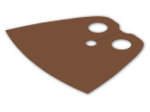 LEGO® Brick: Minifig Cape Cloth Short 99464 | Color: Reddish Brown