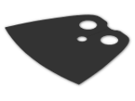 LEGO® Stein: Minifig Cape Cloth Short 99464 | Farbe: Black