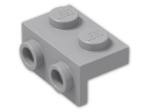LEGO® Stein: Bracket 1 x 2 - 1 x 2 Down 99781 | Farbe: Medium Stone Grey