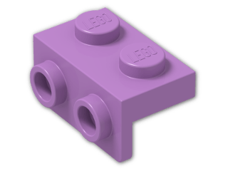 LEGO® Stein: Bracket 1 x 2 - 1 x 2 Down 99781 | Farbe: Medium Lavender