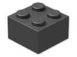 LEGO® Stein Farbe: Metallic Dark Grey