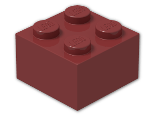 LEGO® Brick Color: New Dark Red