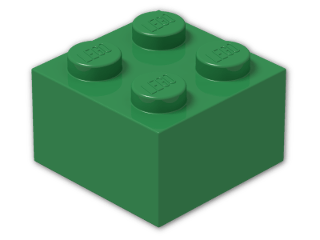 LEGO® Stein Farbe: Dark Green