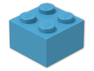 LEGO® Stein Farbe: Dark Azur