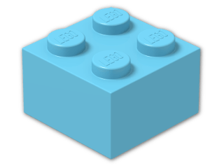 LEGO® Stein Farbe: Medium Azur