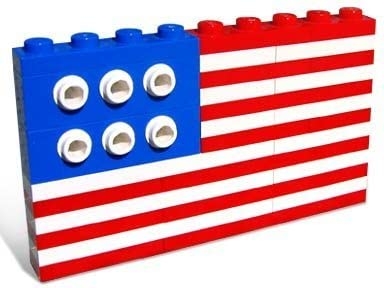 LEGO® Seasonal American Flag 10042 released in 2003 - Image: 1