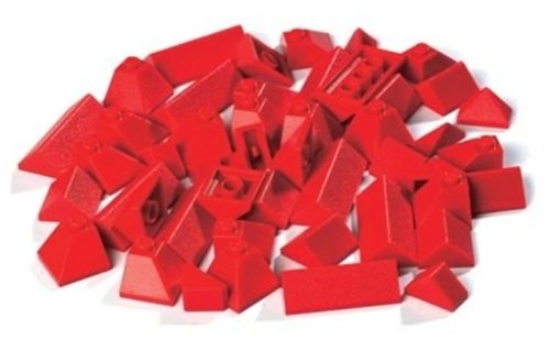 LEGO® Bulk Bricks Dachabschlusssteine, schräg, 48 Stück, gemischte Teile 10162 erschienen in 2004 - Bild: 1