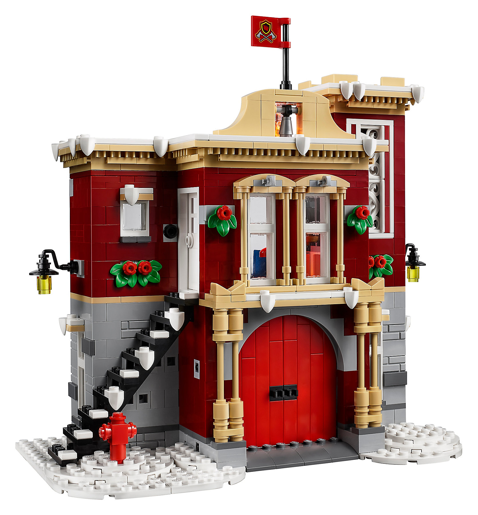 10263 Lego Creator Winter Village Fire Station Building Kit 1166 Pcs