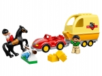 LEGO® Duplo Wagen mit Pferdeanhänger (10807-1) released in (2016) - Image: 1