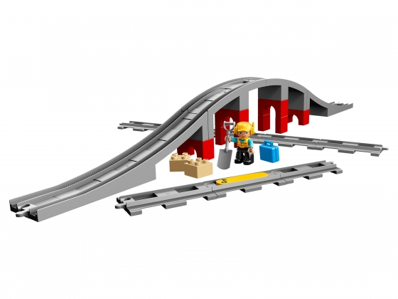 LEGO® Duplo Eisenbahnbrücke und Schienen 10872 erschienen in 2018 - Bild: 1