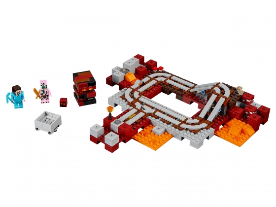 LEGO® Minecraft Die Nether-Eisenbahn 21130 erschienen in 2017 - Bild: 1