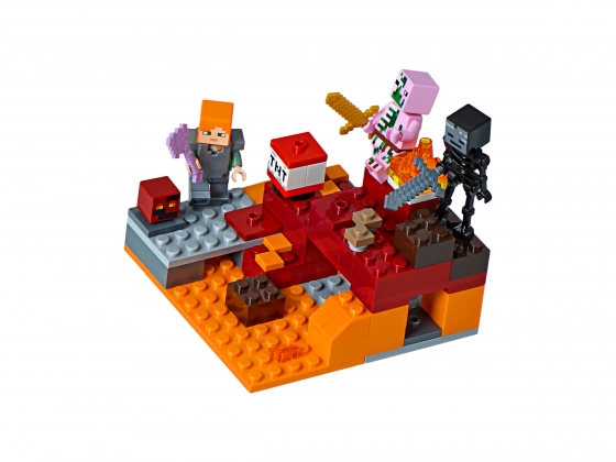 LEGO® Minecraft The Nether Fight 21139 released in 2018 - Image: 1