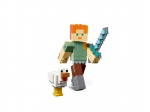 LEGO® Minecraft Minecraft™-BigFig Alex mit Huhn 21149 erschienen in 2019 - Bild: 3