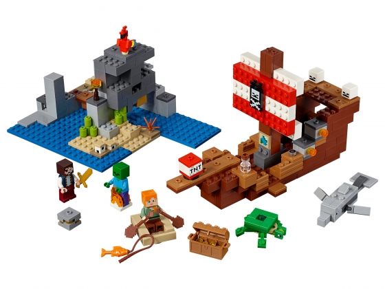 LEGO® Minecraft The Pirate Ship Adventure 21152 released in 2019 - Image: 1