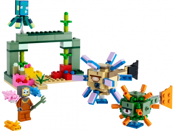 LEGO® Minecraft The Guardian Battle 21180 released in 2022 - Image: 1
