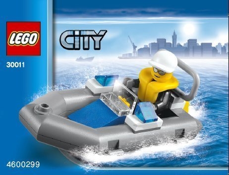 LEGO® Town Police Dinghy 30011 released in 2010 - Image: 1