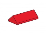 LEGO® Bulk Bricks 2 x 4 Ridge Roof Tiles Steep Sloped Red 3445 released in 2000 - Image: 1